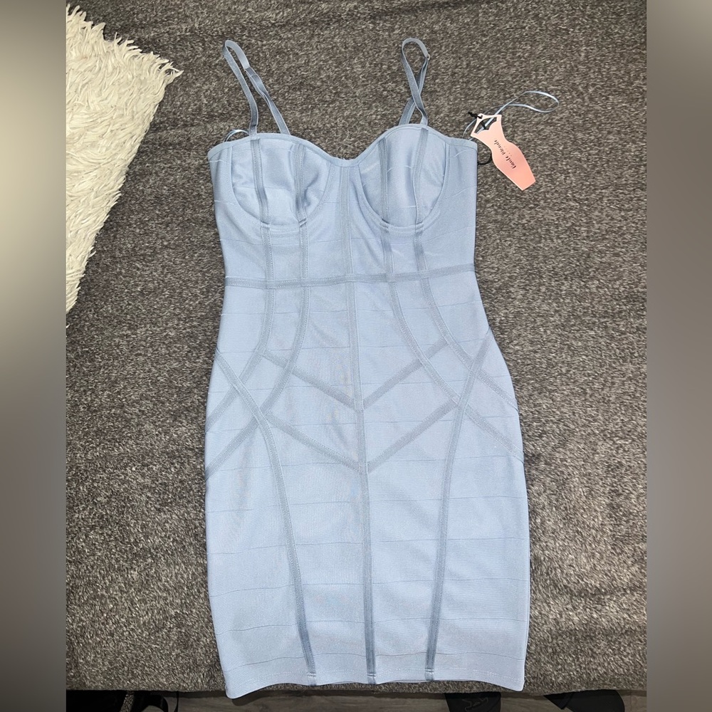 Baby blue Midi Dress